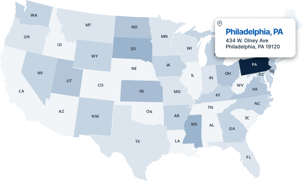 TopDog Law Personal Injury Lawyers Map Image