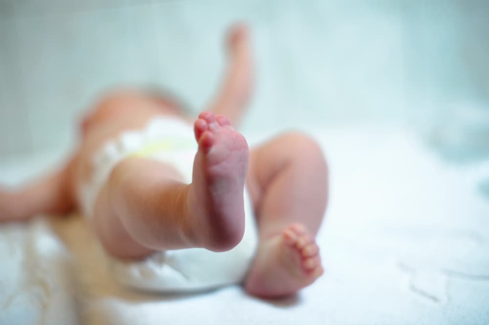 Tiny toes of a newborn baby. So gentle and pure.